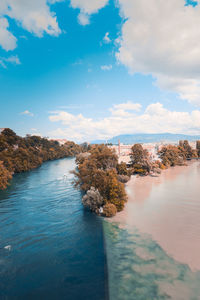 Scenic view of sea against sky