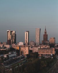 High angle view of cityscape