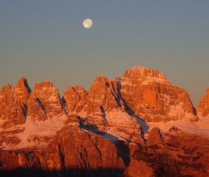 Scenic view of rock formation against clear sky