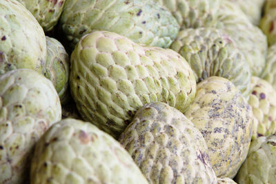 Full frame shot of custard apples