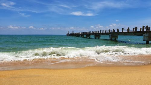 Scenic view of sea against sky