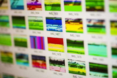 Full frame shot of multi colored pencils