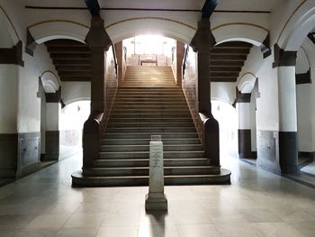 Empty corridor of building