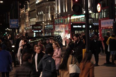 Group of people at night