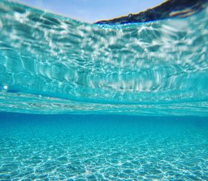 Close-up of swimming pool in sea