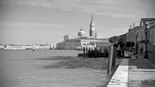 View of buildings at waterfront