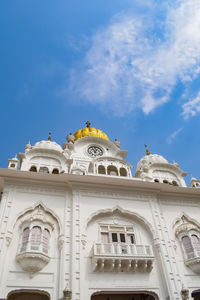 View of details of architecture inside golden temple - harmandir sahib in amritsar, punjab, india