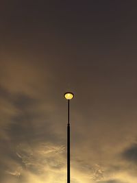 Sunset street lamp portrait 