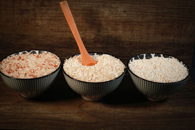 Close-up of food on table