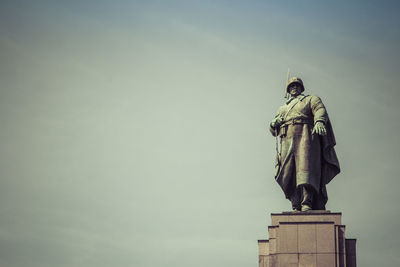 Low angle view of statue