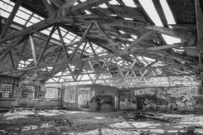 Interior of abandoned building