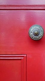 Close-up of wooden door