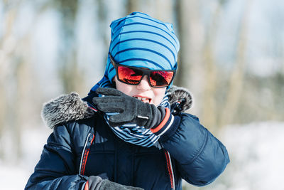 Portrait of man wearing sunglasses