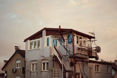 Low angle view of building against sky
