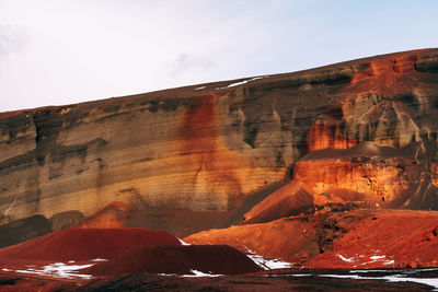 Rock formations against sky