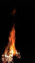 Close-up of bonfire