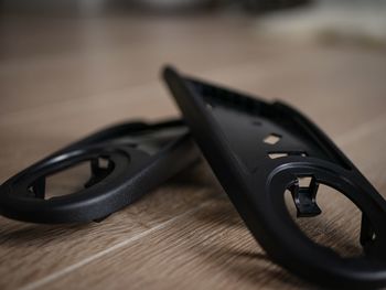 Close-up of eyeglasses on table