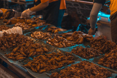 Close-up of food for sale in market