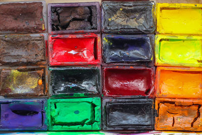 Full frame shot of multi colored objects