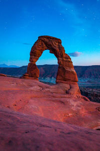 View of rock formations