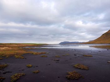 View of sea against cloudy sky