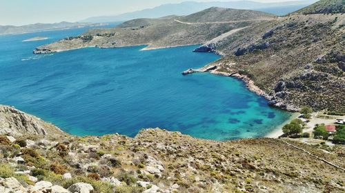 Aerial view of sea