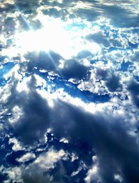 Aerial view of clouds in sky