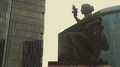 Low angle view of statue