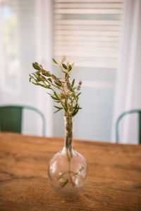 Close-up of vase on table