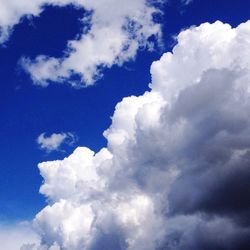 Low angle view of cloudy sky