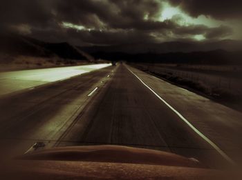 Road passing through landscape