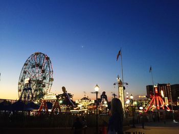 Ferris wheel at night