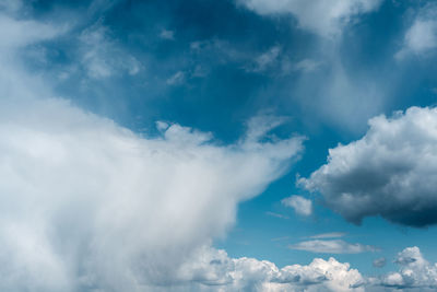 Low angle view of clouds in sky