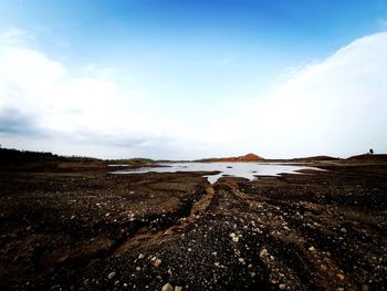 Scenic view of landscape against sky