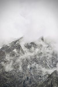 Scenic view of snowcapped mountains against sky - adamello and presanella alps