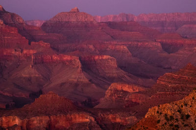 Rock formations on mountain