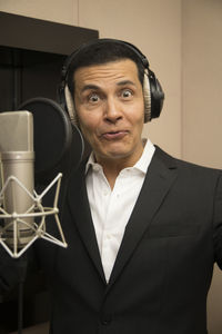 Portrait of mid adult man