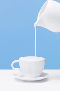 Close-up of coffee cup on table