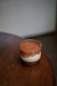 Close-up of drink on table