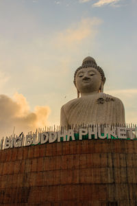 Low angle view of statue