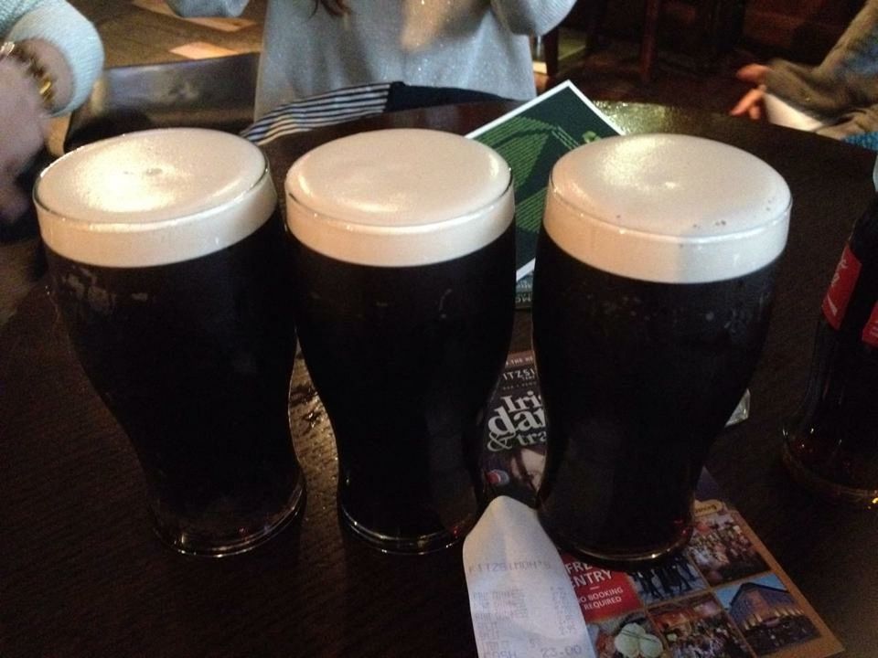 With the perfect pint of Guinness