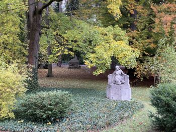 Statue in park