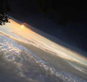 Scenic view of cloudscape at sunset