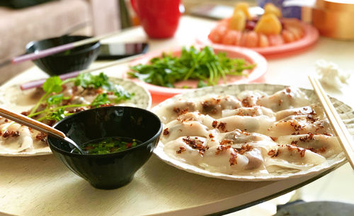 Close-up of food in plate