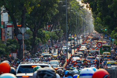 Crowd on city street