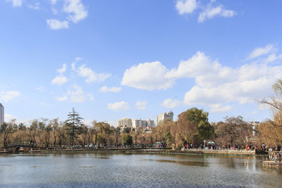 River with buildings in background