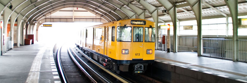 Train on railroad track