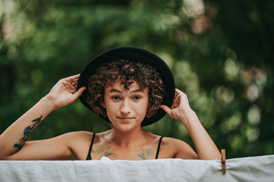 Portrait of a young woman