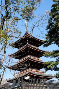 Low angle view of temple