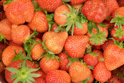 Full frame shot of strawberries